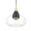 Luminaire suspendu doré à 1 lumière Demetra