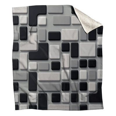 Geometric Block Pattern Blankets