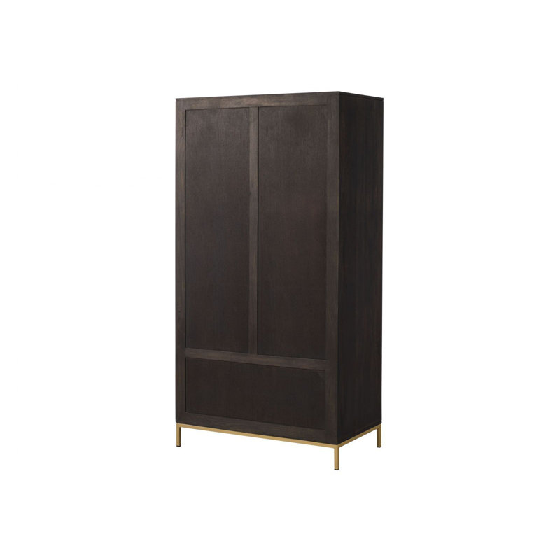Solid Wood Wardrobe, Gray oiled
