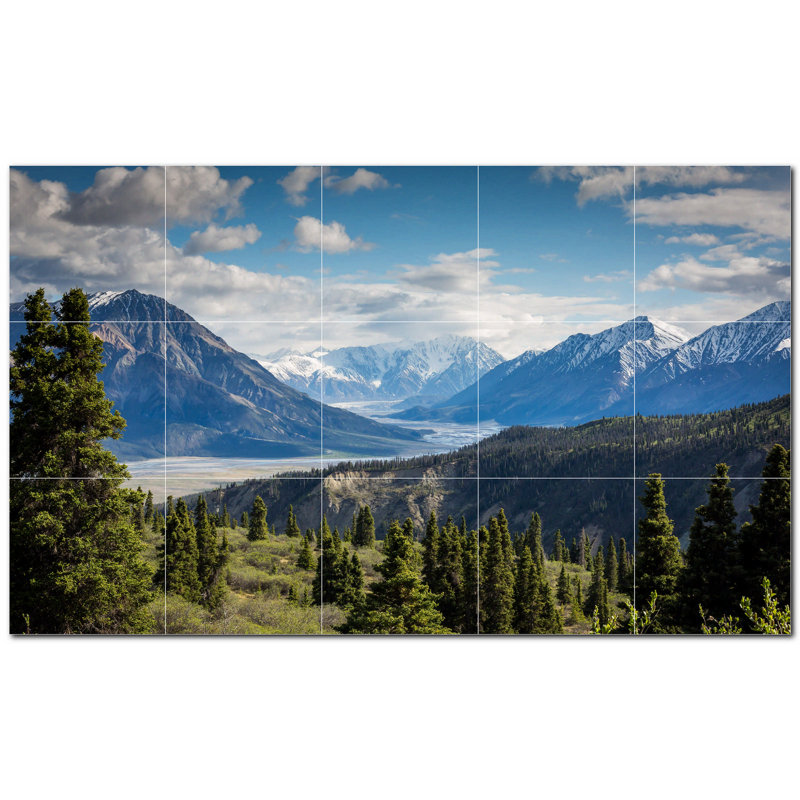 Panneau décoratif en céramique satinée 6 po x 6 po
