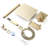 Complete Shower Kit With 12" Head And Handheld, Wall Mounted, Ceramic Disc, Balance, Magnificent Look, Brushed Gold Elegant-123061739