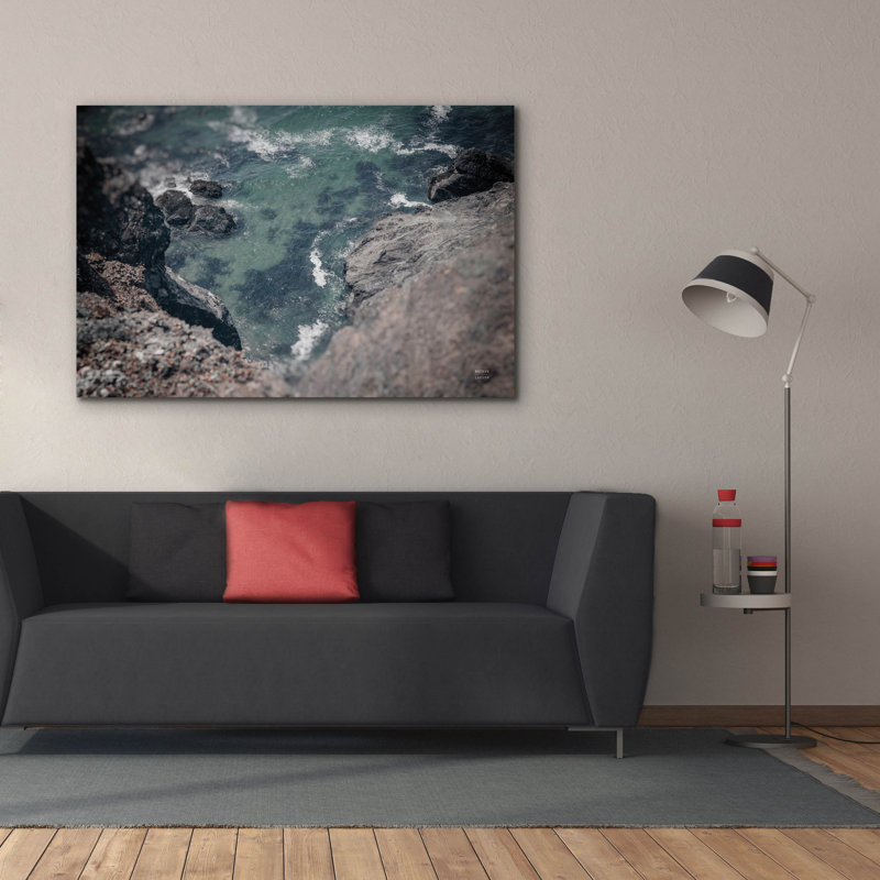 Toile épique Graffiti «Pacific Cove» par Nathan Larson, 60 po x 40 po