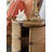 Twin Palms End Table with Storage