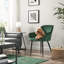 Zabian 7'' H Tufted Upholstered Metal Armchair-1716398791