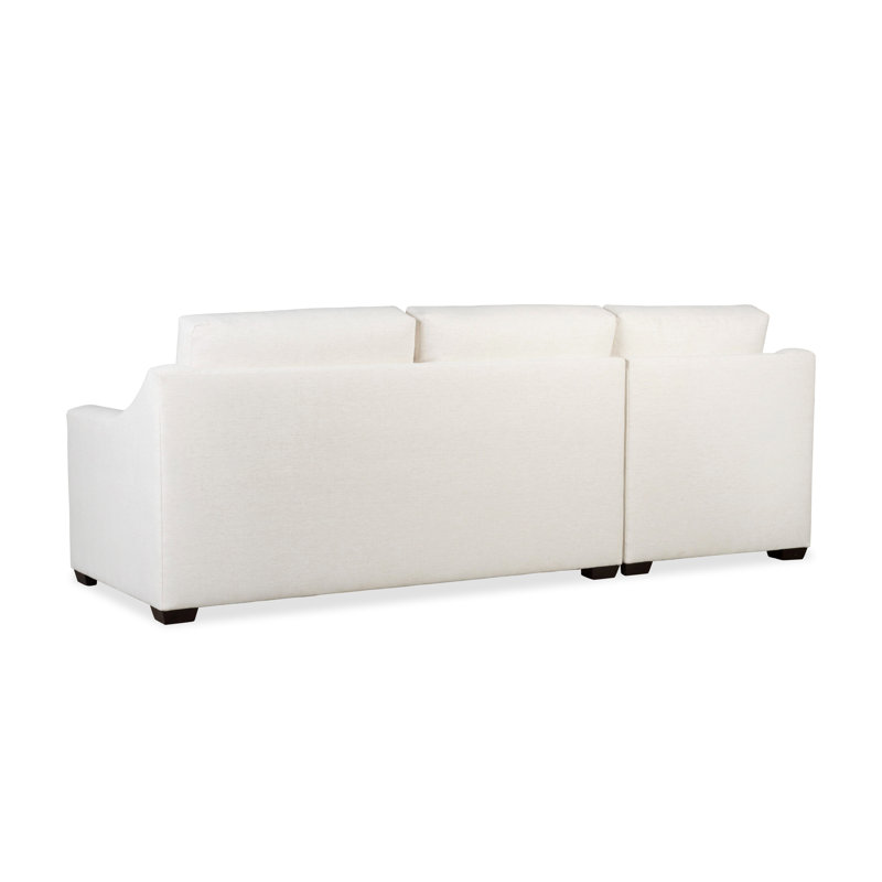 Cranbrook Upholstered L-Shaped Sectional, Left Hand Facing, Conversation Ivory Basketweave