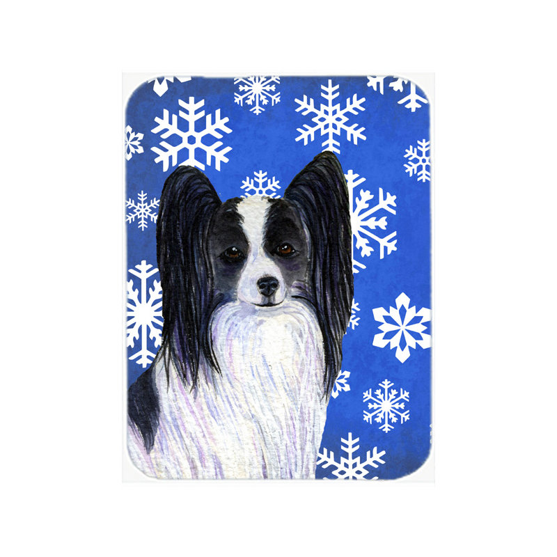 Planche à découper en verre papillone allée de vacances Ashlynn, Bleu / Blanc