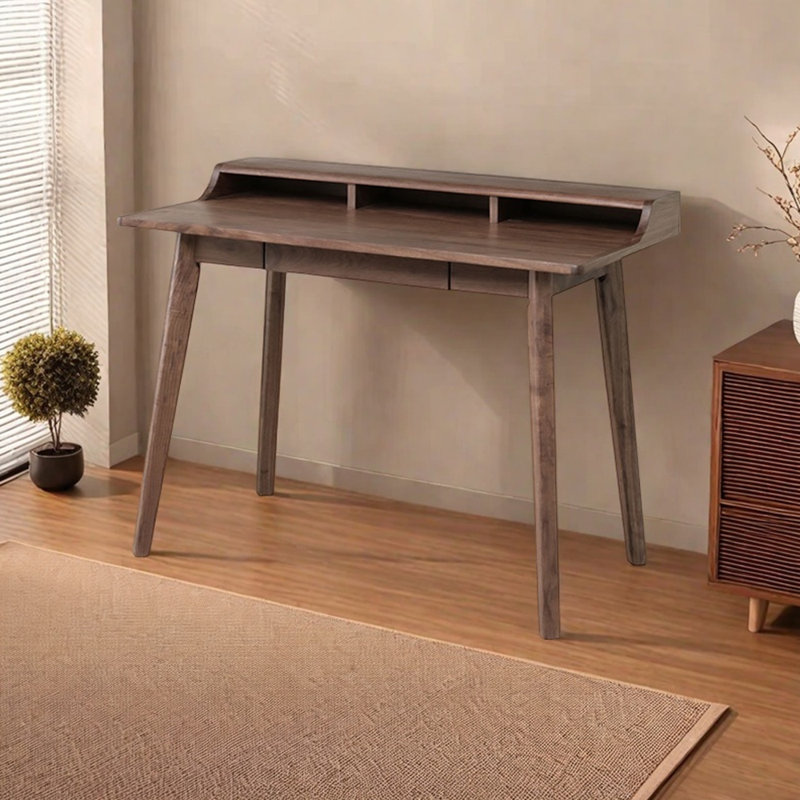 Bureau en bois massif de style américain, H 33,46 po x l 43,31 po x P 23,62 po