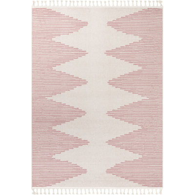Loop-De-Loop Geometric Synthetic Area Rug
