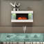 Brayden Studio 82 cm W White Electric Fireplace with 5000 BTU