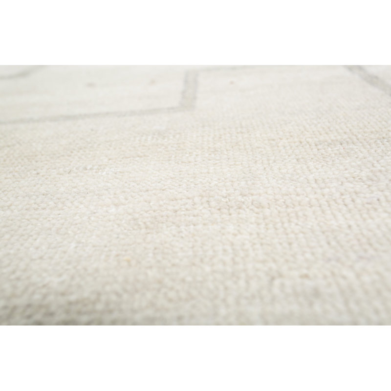Stuart Street Collection Hand Knotted Wool Oriental Area Rug in Beige