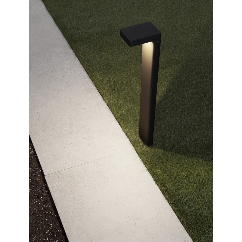 Black Integrated LED Metal Bollard Light