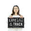 Enseigne de fantaisie en aluminium 12 po x 18 po Life Is Better At The Track-119479058