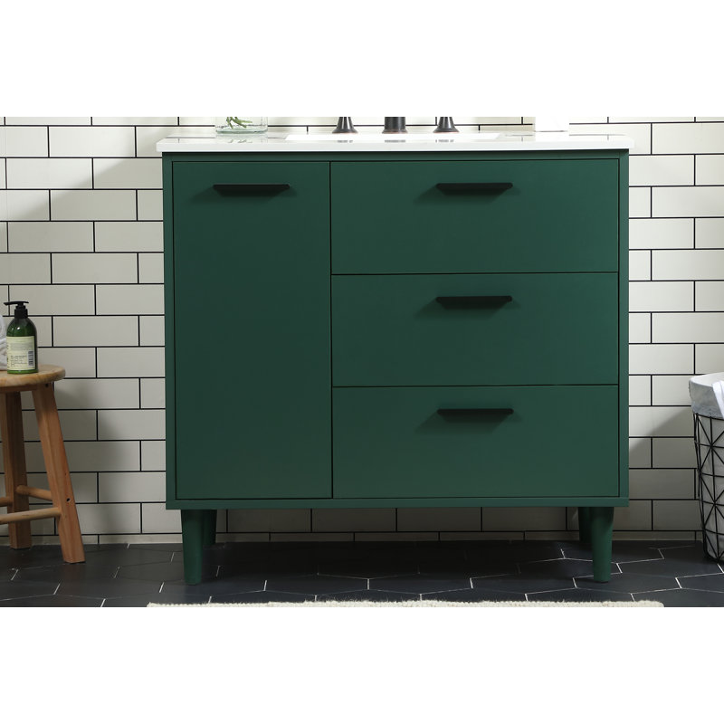 Ensemble de meuble-lavabo simple 36 po Baldwin, Vert
