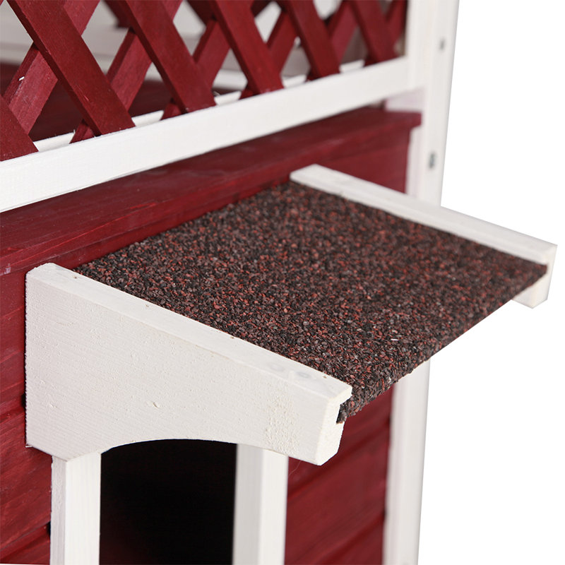 Maison d'extérieur / d'intérieur pour chat, Rouge