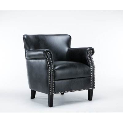 Fauteuil club gris anthracite