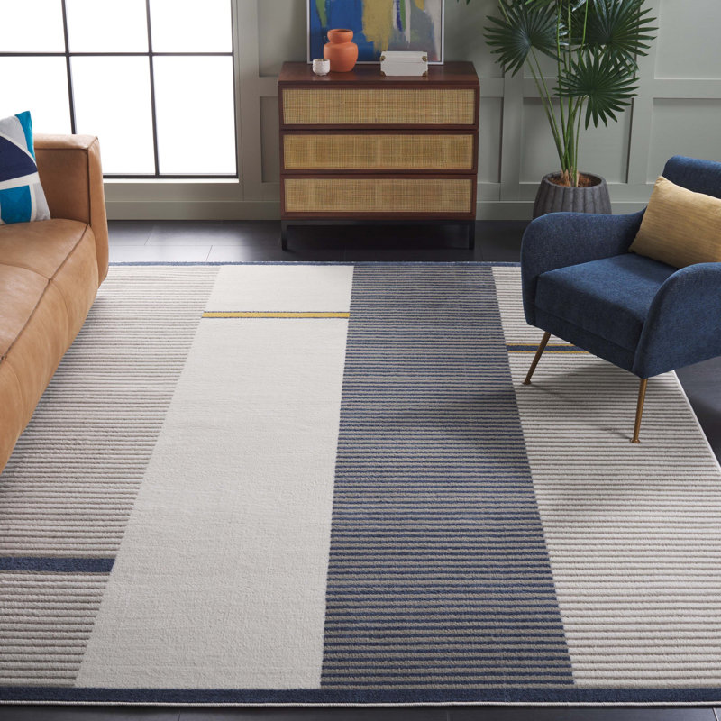 Nagelly Performance Striped Rug, Rectangle 4'5" x 6'5"