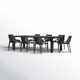 Farrah Rectangular 8 - Person 102"-118" Long Dining Set