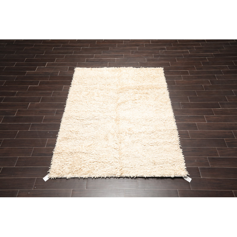 Wool Indoor Rug, Rectangle 9' x 12', Ivory 