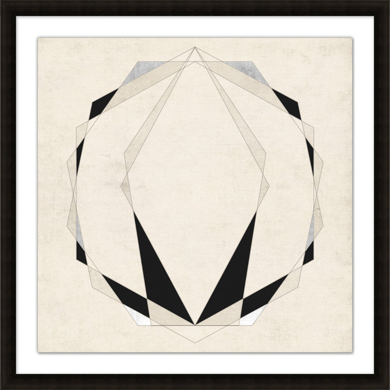 «Sacred Shapes 3» par Christopher Kennedy - peinture encadrée sur papier