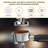 Electactic 20-Bar Programmable Espresso Maker - 30 Grinder, Milk Frother, Silver