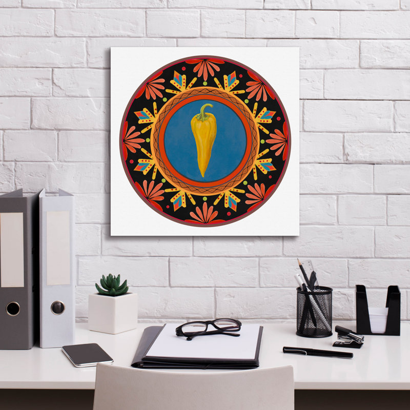 «Talavera Tex-mex 3» par Art Licensing Studio, art mural sur toile