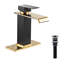 Single Hole Faucet Single-handle Waterfall Bathroom Faucet with Drain Assembly-88740460