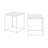 Wrought Studio™ Marializ Modern Living End Table, Solid White/White, Set of 2
