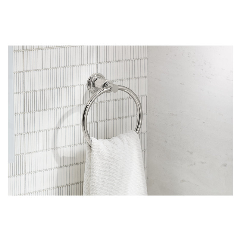 Central Park West™ Towel Ring, Chrome