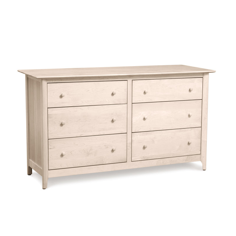 Sarah 59.25'' W 6 - Drawer Dresser, Conventional, Parchment Maple