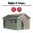 Fairfax Wood Storage Shed, 12 ft. W x 10 ft. D, With Floor (DIY Assembly)-113449495-108586557