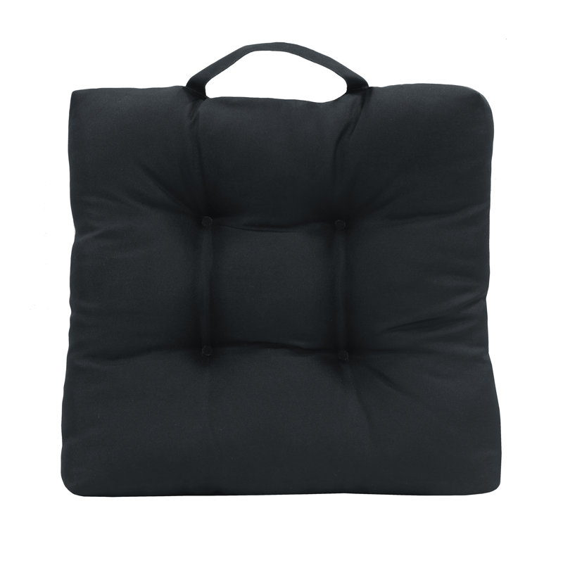 Sigma Outdoor Seat Cushion, Black