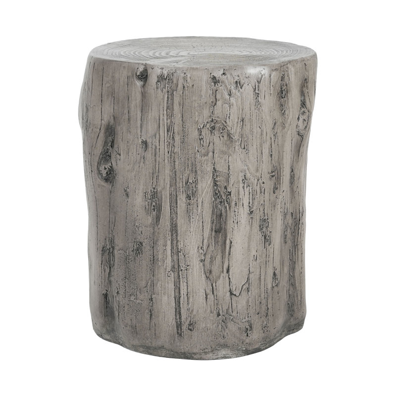 Tivaro Rustic Tree-Stump MGO Side Table