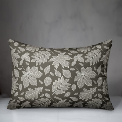 Leaf Pattern Rectangular Pillow Cover & Insert