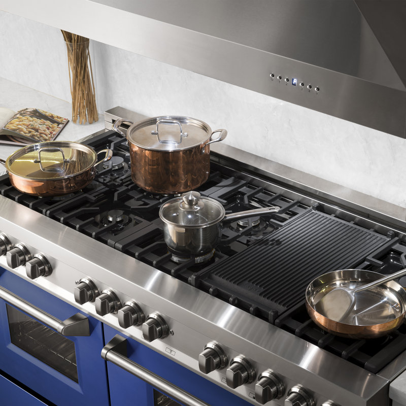 ZLINE 7,4 pieds cubes Pi. Cuisinière Legacy, Bleu, acier inoxydable mat