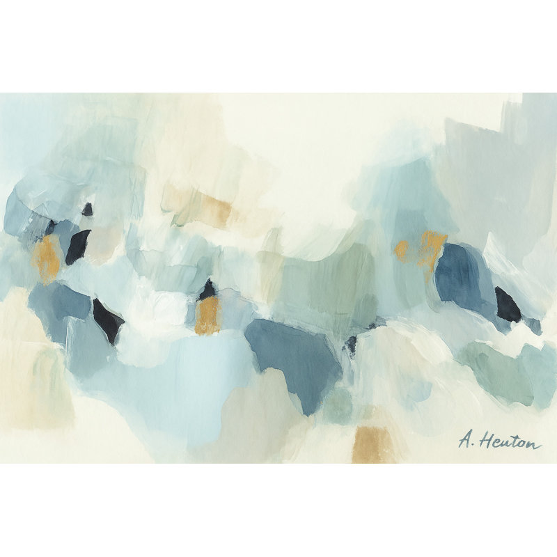 «Infinite Balance» - Toile aquarelle abstraite par A. Henton, H 16 po x l 24 po