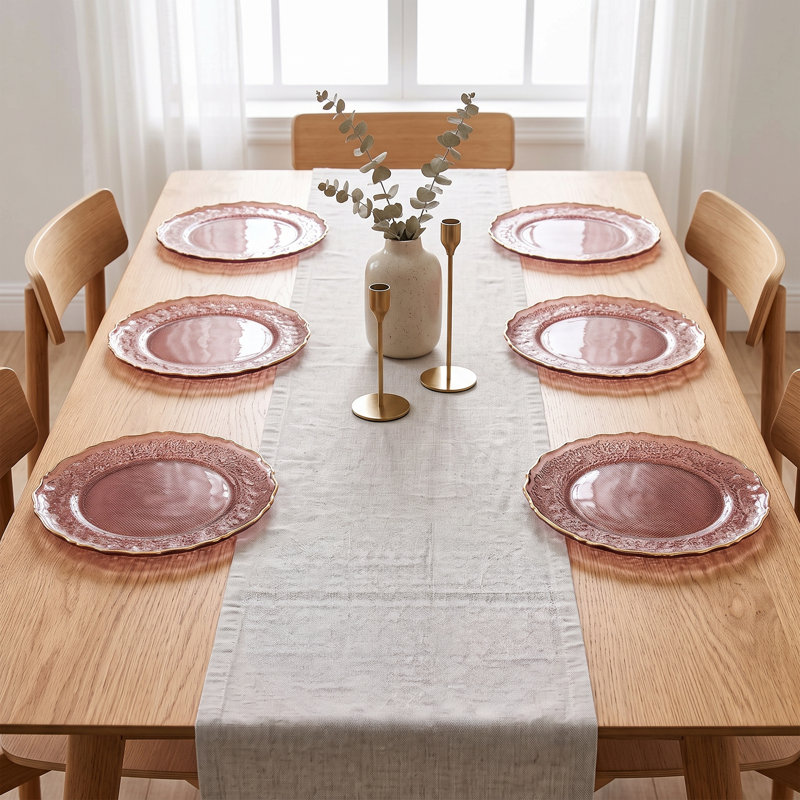 Glass Dessert Plate Set