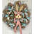 Easter Wreath with Grass Bunny Bonnet