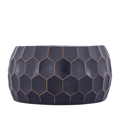 Celentano Metal Drum Accent Coffee Table