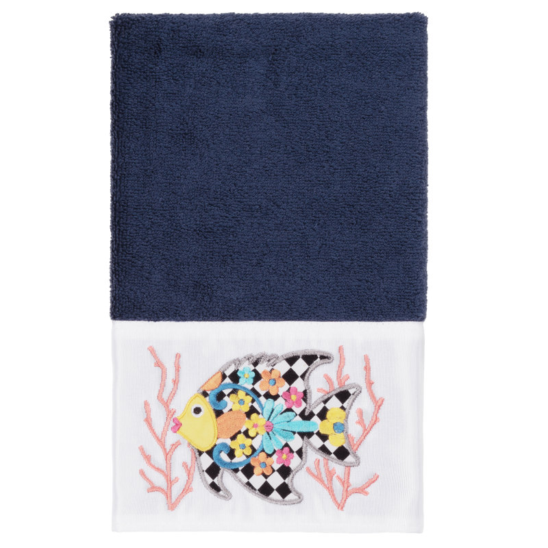 FELIZ Midweight Hand Towel, Midnight Blue
