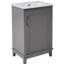 Bathroom Vanity Cabinet 20", Contemporary Style, Ceramic Basin, Sufficient Storage, Soft Close Door 20*14.5*33.3 With Basin - Legs-242280539