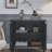 Retro Wooden Sideboard Buffet Cabinet with Storage, Accent Display Cabinets-346608177
