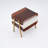 Modern Lighted Brown Nightstand With Wireless Charging Station Acrylic Bedside Table