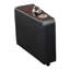 Ensemble de 3 fauteuils inclinables rembourrés avec 2 consoles noires