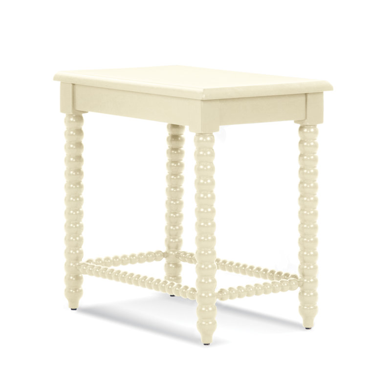 Louisa 17" End Table, Bisque
