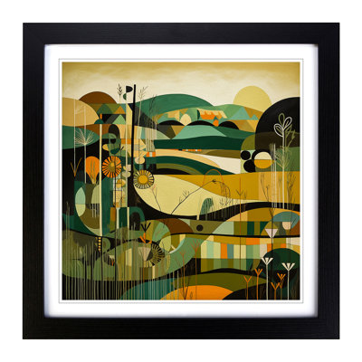 Meadow Constructivism No.1 - Framed Print