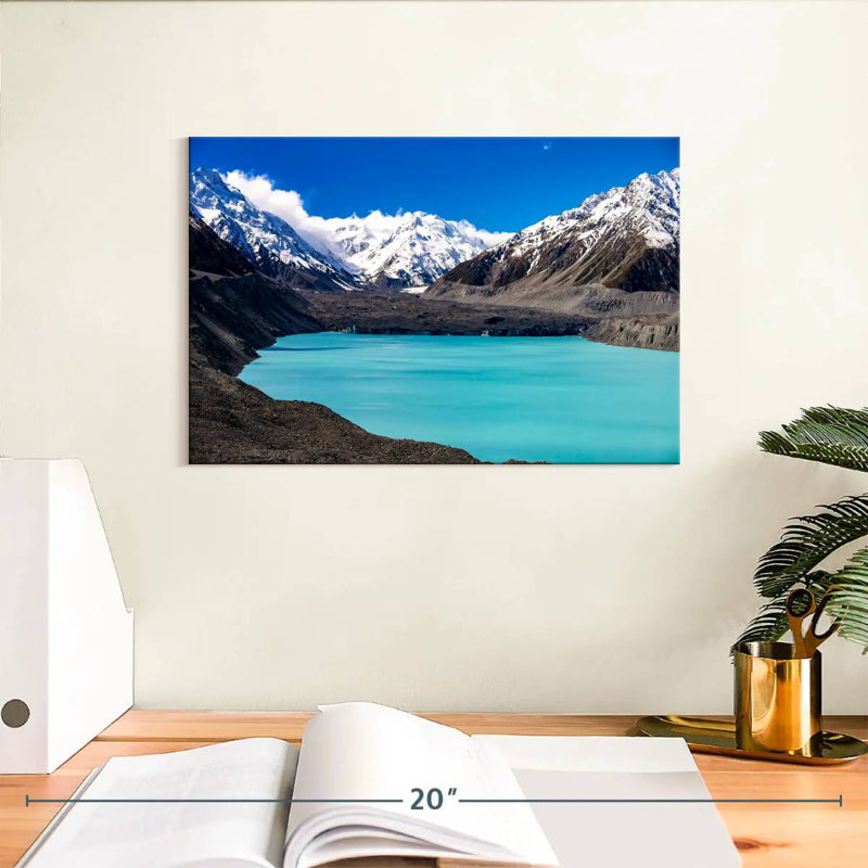 Bleu Nicci, lac Tasman, H 8 po x l 12 po