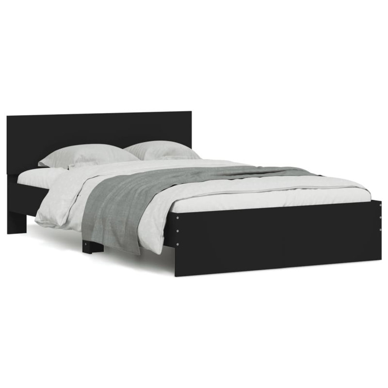 Nobue Bed Frame, Small Double ( 120 x 190 cm), Black
