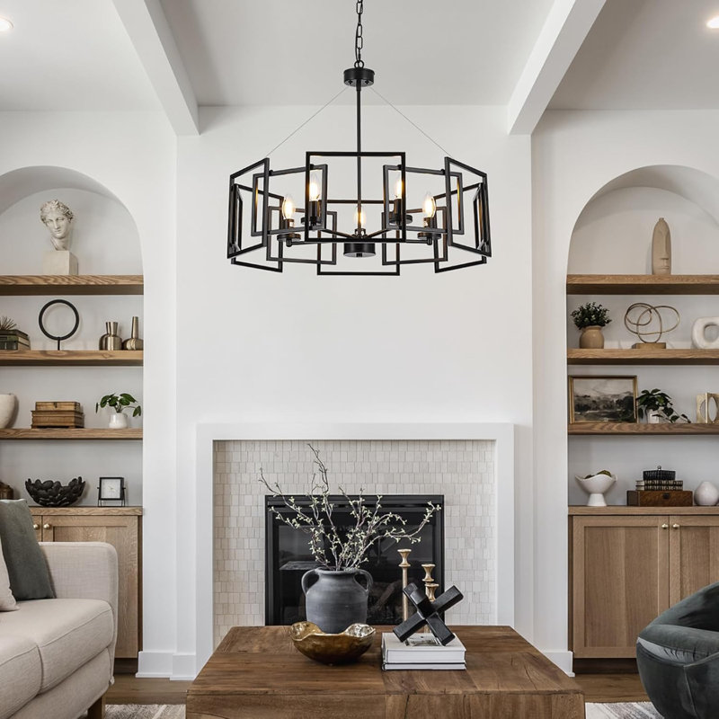 Black Geometric Pendant Light