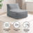Studio Armless Indoor Bean Bag Lounger-118602357