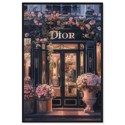 Toile élégante et glamour «Elegant Night Storefront II» par Art Remedy